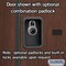 Salsbury Industries Wardrobe Locker, 15" W, 18" D, 76" H, (1) Wide, (2) Openings, Mahogany 22168MAH
